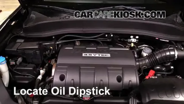 2013 Honda Ridgeline RTL 3.5L V6 Aceite Controlar nivel de aceite